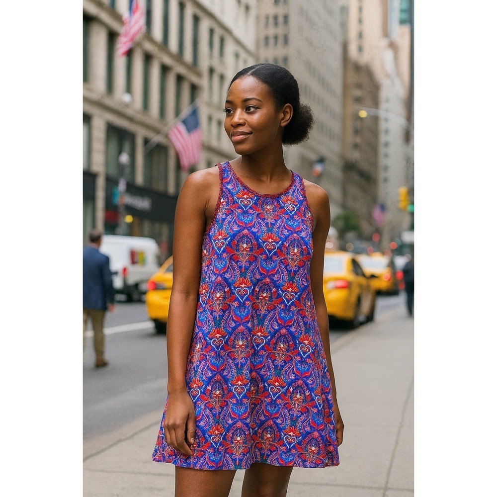Ann Taylor Loft Womens S Sleeveless Shift Dress Resort Vacation Core Travel‎